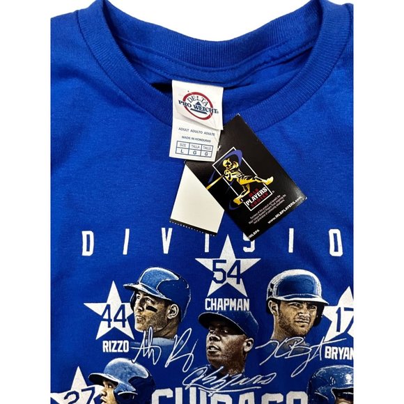 Chicago Cubs 2016 Division Champions Blue Men's T-Shirt Large - Picture 4 of 4